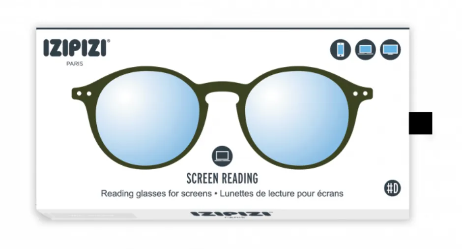 Izipizi D Moss Green Reading Glasses