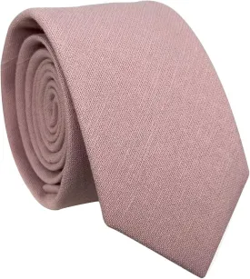 Kebocis Mens Solid Color Necktie Cotton Neck Tie for Men