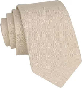 Kebocis Mens Solid Color Necktie Cotton Neck Tie for Men