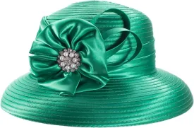 Lawliet Women Satin Ribbon Dressy Church Couture Bridal Wedding Occasion Sun Hats A585