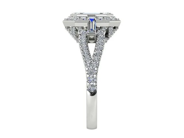 lllusion Emerald Cut Diamond Ring