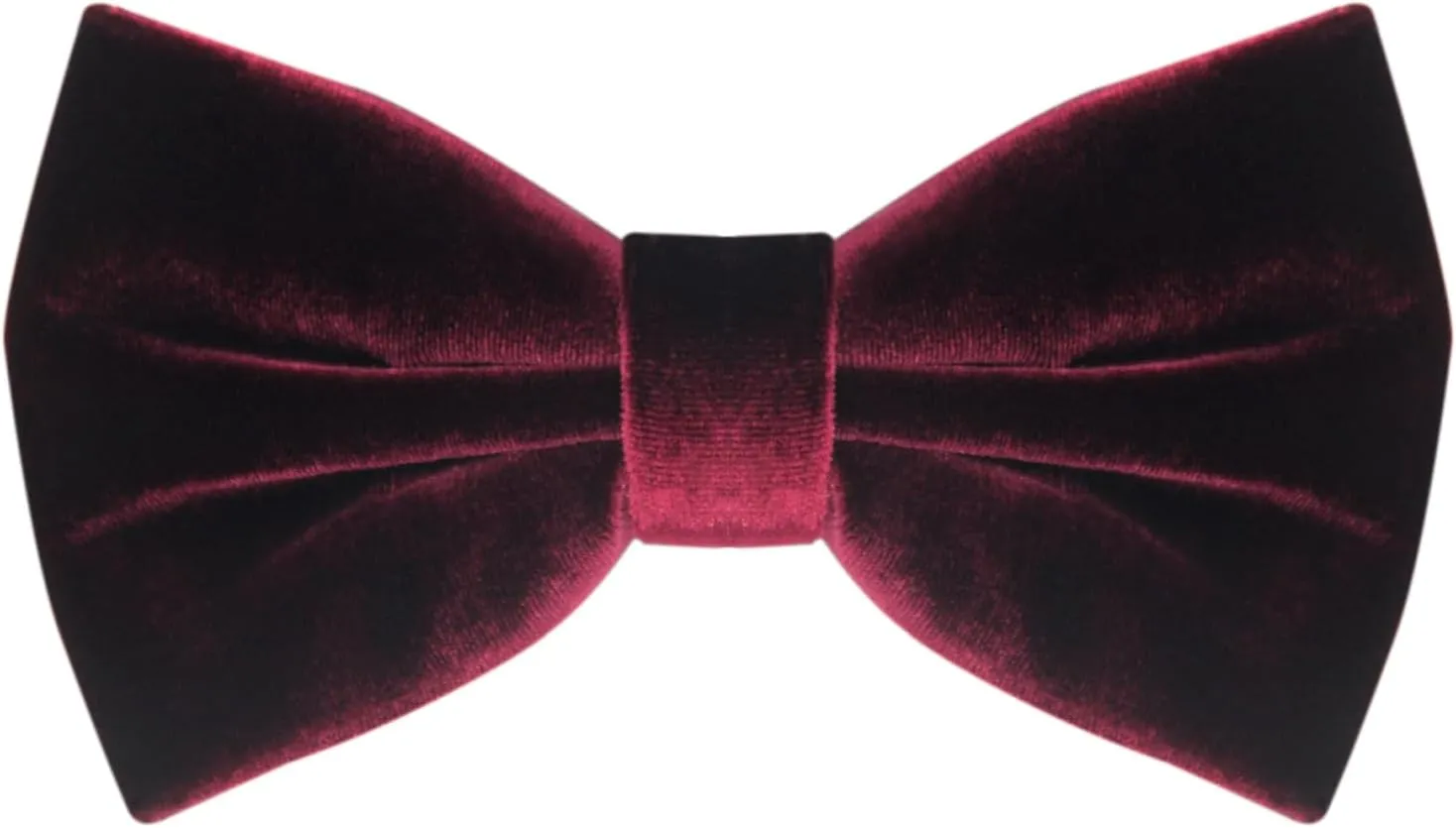 Men's Velvet Bow Tie, Pre-Tied Adjustable Bowties, Silk Black Neckties for Men Women for Party Business Gift
