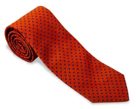 Orange/Purple University Dots Necktie - F2383
