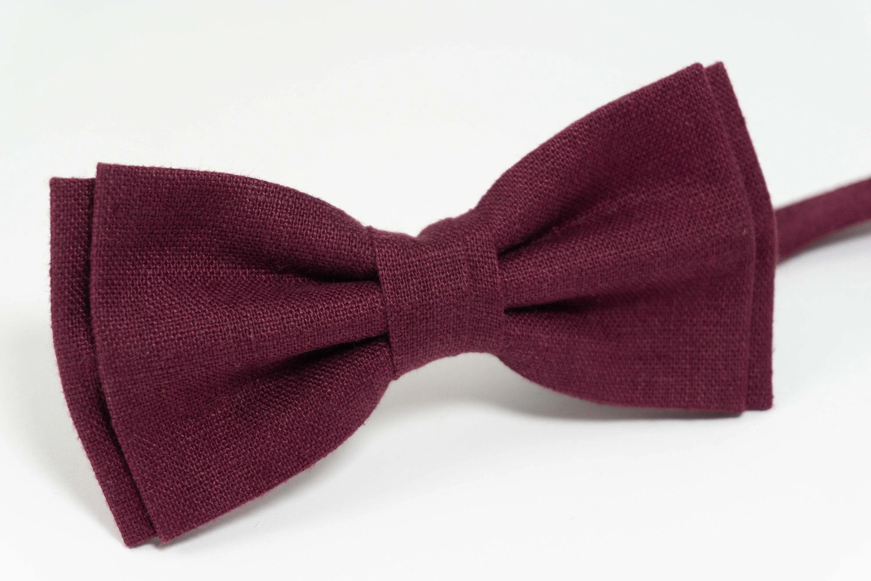Plum color mens bow tie | Plum wedding bow tie