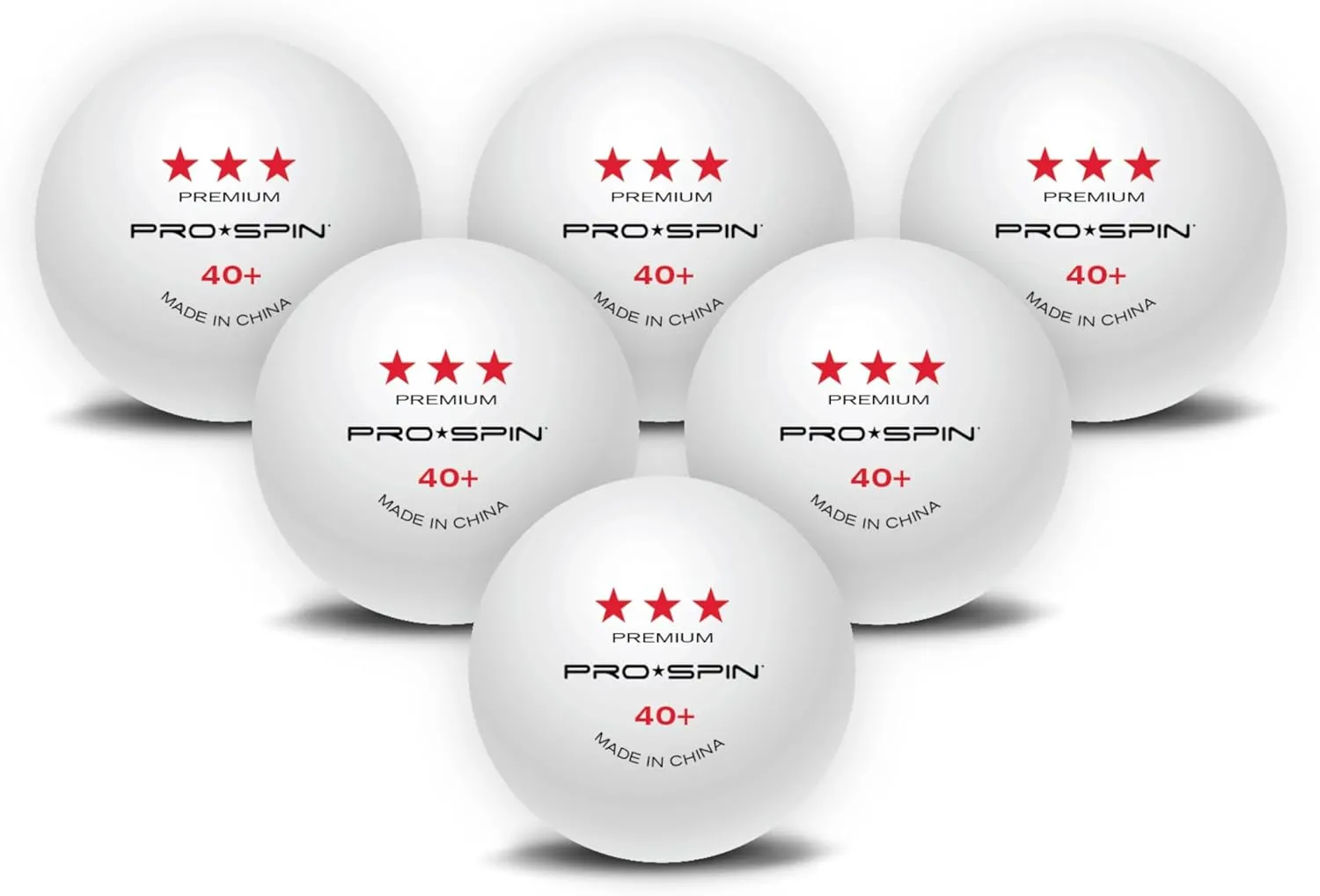 PRO SPIN 3-Star Ping Pong Balls  Professional White 40  Table Tennis Balls | 3-Star Premium 40 Training & Competition Balls | Bulk, 10-Pack, and 3-Pack Options for Elite Players