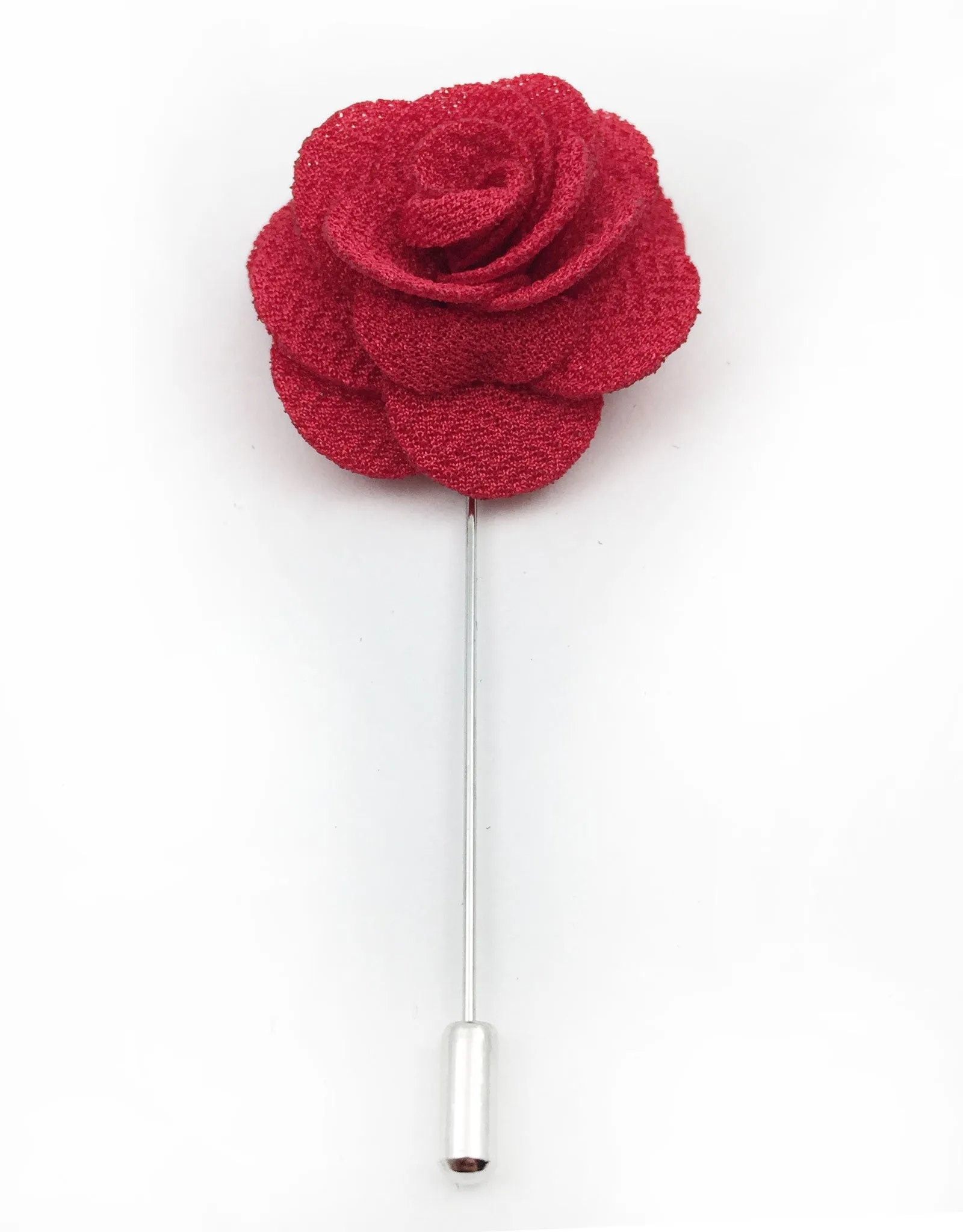 Red Flower Lapel Pins