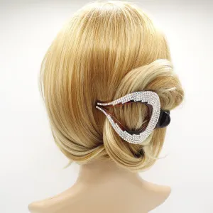 rhinestone chain embellished beak clip updo hair claw