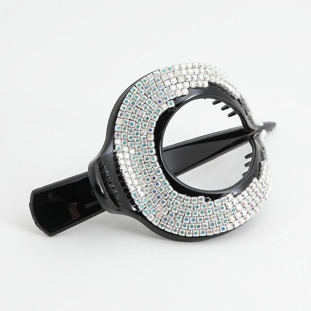 rhinestone chain embellished beak clip updo hair claw