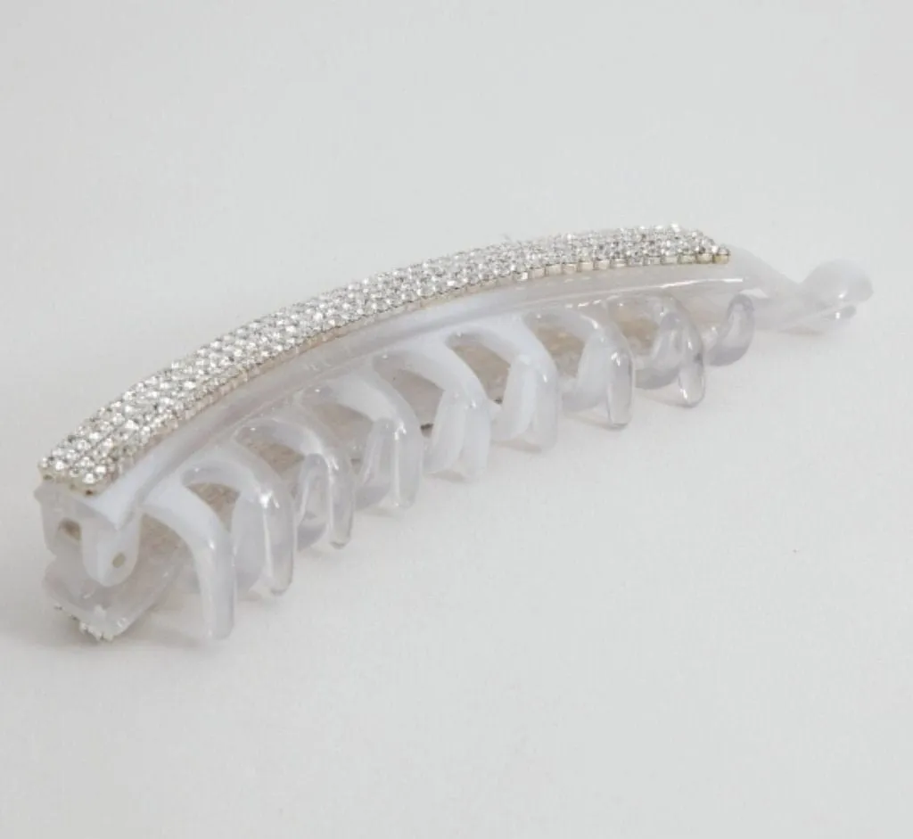 rhinestone embellished banana hair clip hair accessory for women