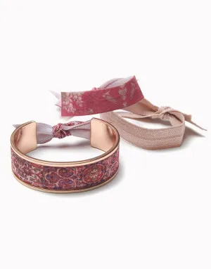 Shiny Rose Gold Classic Hair Tie Bracelet