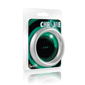 Si-95011 COCK RING - CHROME DONUT (2.25in/57mm)