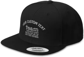 Speedy Pros Snapback Hat for Men Flat Brim Hats Team Jesus Life Time Member God Christ Embroidered Flat Bill Hat
