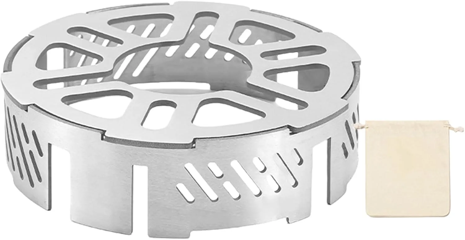Stove Windshield Portable Stainless Steels Windproof Rings Campings Stove Windscreen Stove Windshield Easy to
