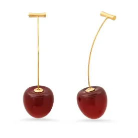 Sweet Cherry Drop Earrings