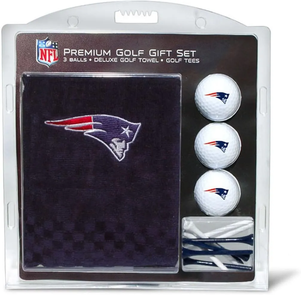 Team Golf Premium NFL Gift Set: Embroidered Deluxe Towel, 3 Balls, 14 Tees (2-3/4" Reg.)