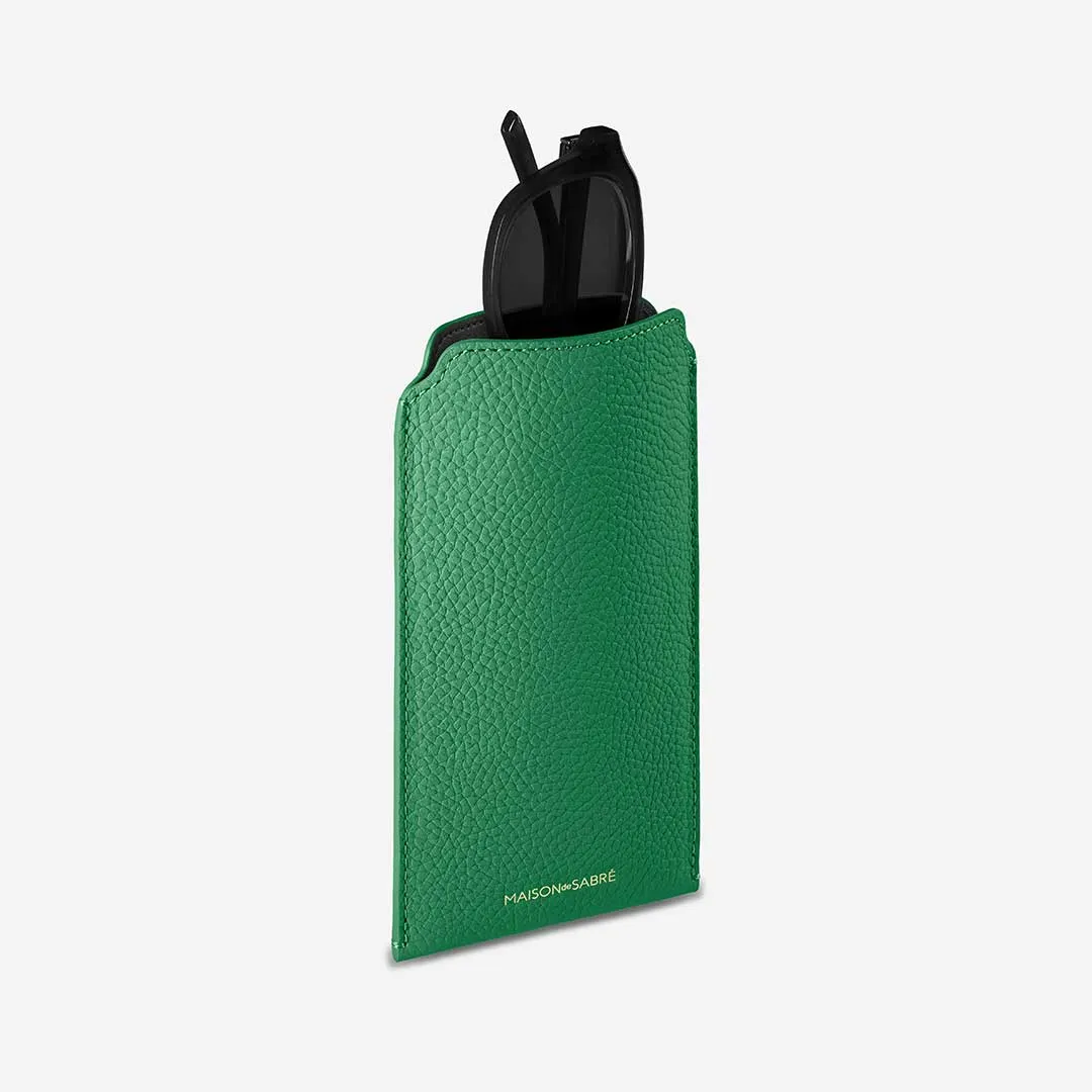 The Sunglasses Sleeve - Emerald Green