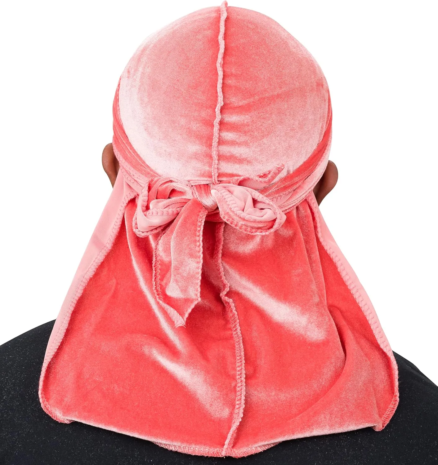 Veeta Superior Velvet Durag - Soft Velvet Durags for Men & Women, Long Double Wide Straps, Silky Durag Liner, Triple Stitched