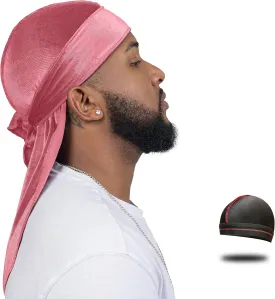 Velvet Durag for Men Wave Cap Velvet Dorag for Men Women 360 Wave