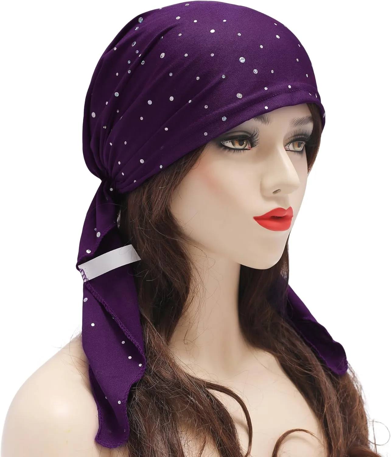 Women Summer Chemo Beanie Hat Turbans Pre Tied Headwear